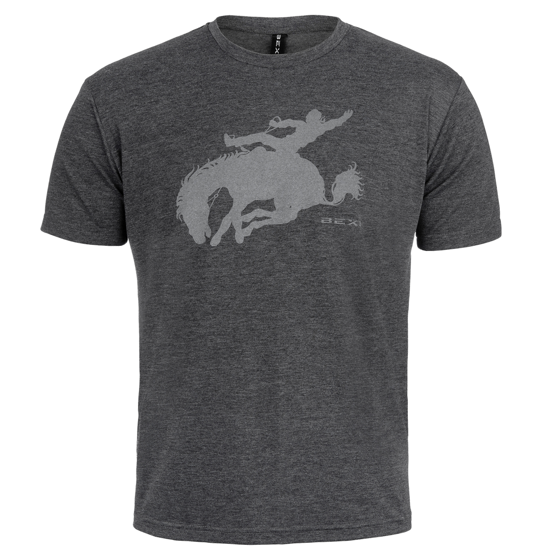 Buckin' Bronco Shirt #color_heather-charcoal