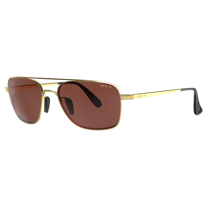 Sunglasses Mach S115MGB Matte Gold Brown#color_matte-gold-brown