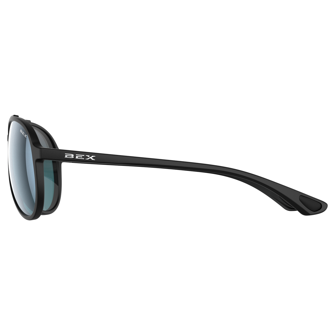 Sunglasses Wesley Lite S124BKGYBS Black Gray Blue-Silver#color_black-gray-blue-silver